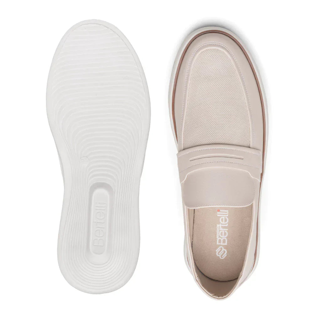 Mocassim Sofistic Sapato Casual Confort Elegante Oxford Off White