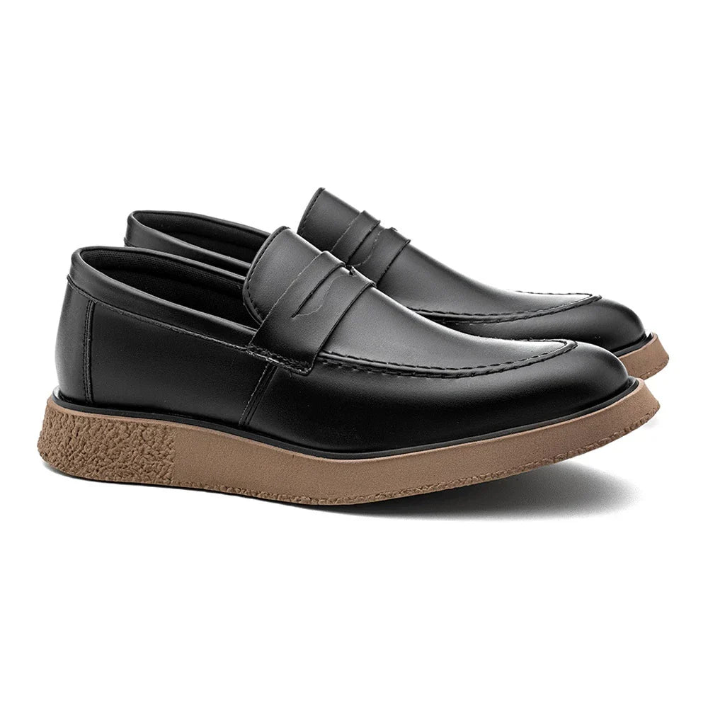 Sapato Mocasssim Sofistic Loafer Casual New Crepe Confort