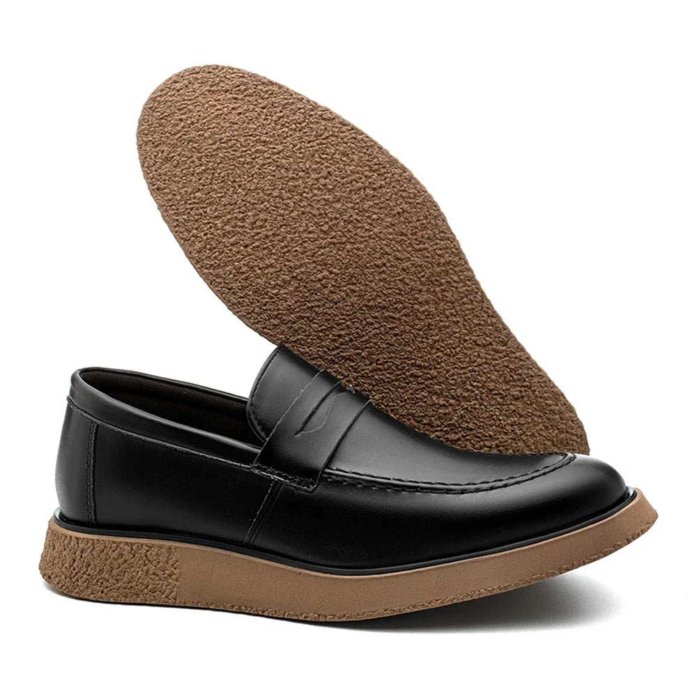 Sapato Mocasssim Sofistic Loafer Casual New Crepe Confort