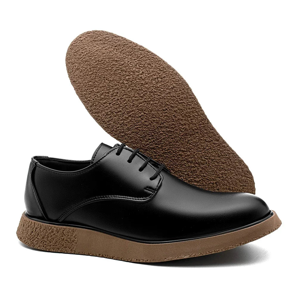 Sapato Sofistic Derby Casual New Crepe Confort Classic