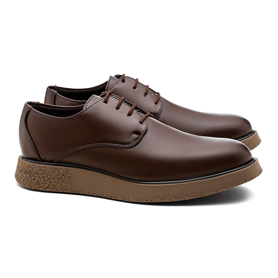 Sapato Sofistic Derby Casual New Crepe Confort Classic