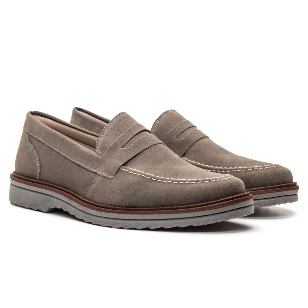 Loafer Sofistic mocassim Oxford Em Couro Camurça Legitimo