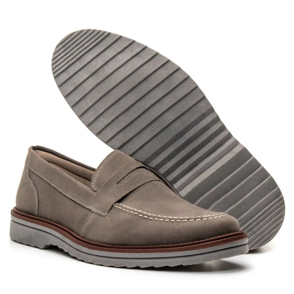 Loafer Sofistic mocassim Oxford Em Couro Camurça Legitimo