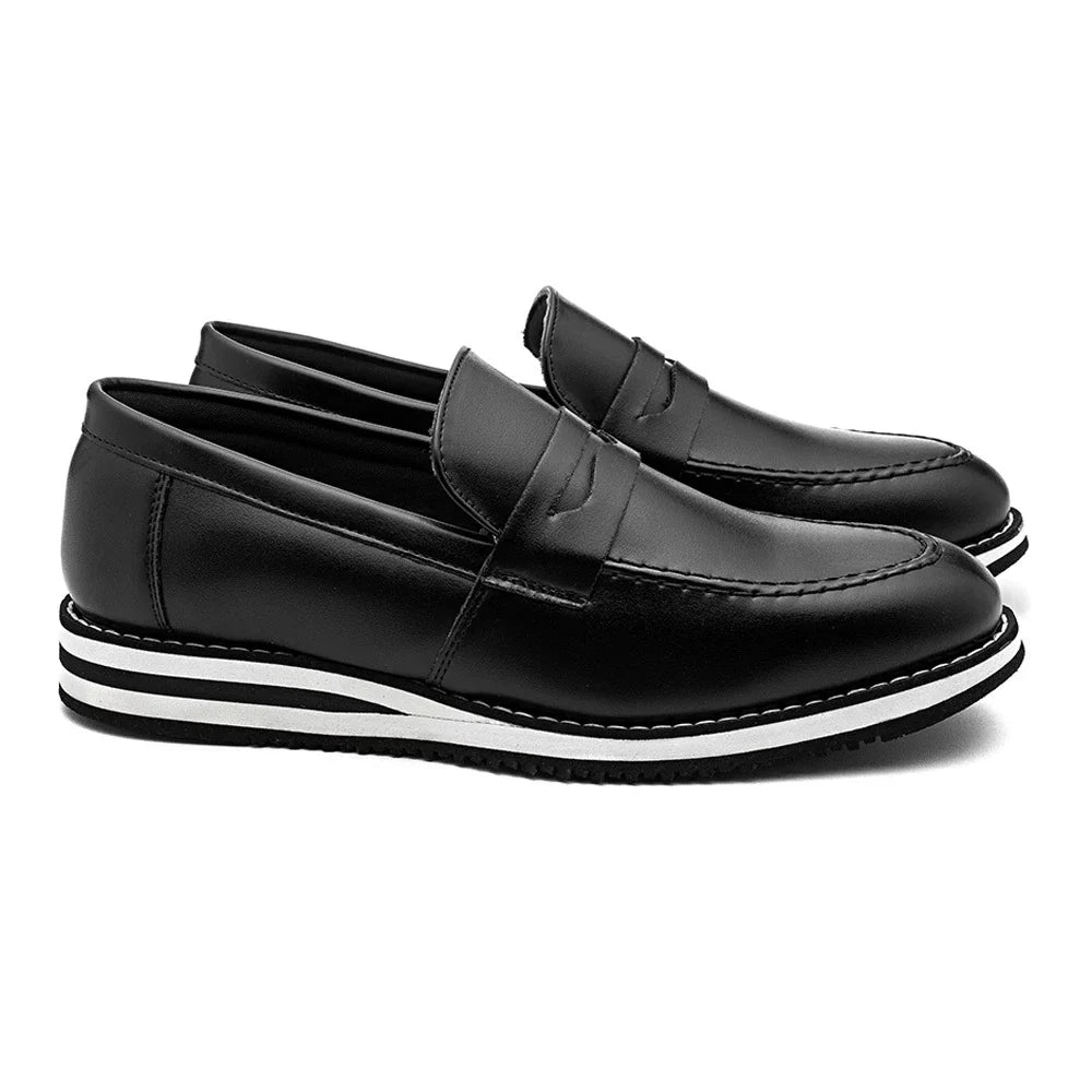Sapato Mocassim Loafer Casual Slip On Comfortavel Axl