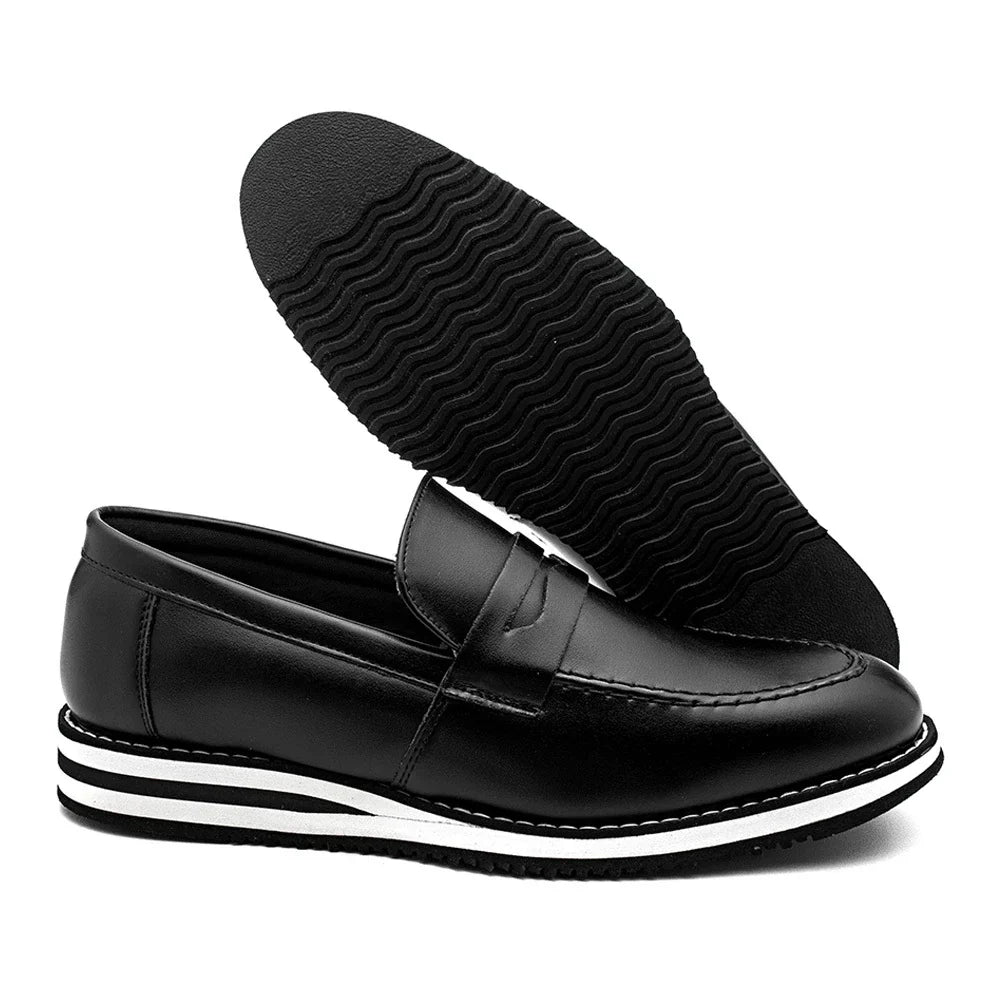 Sapato Mocassim Loafer Casual Slip On Comfortavel Axl