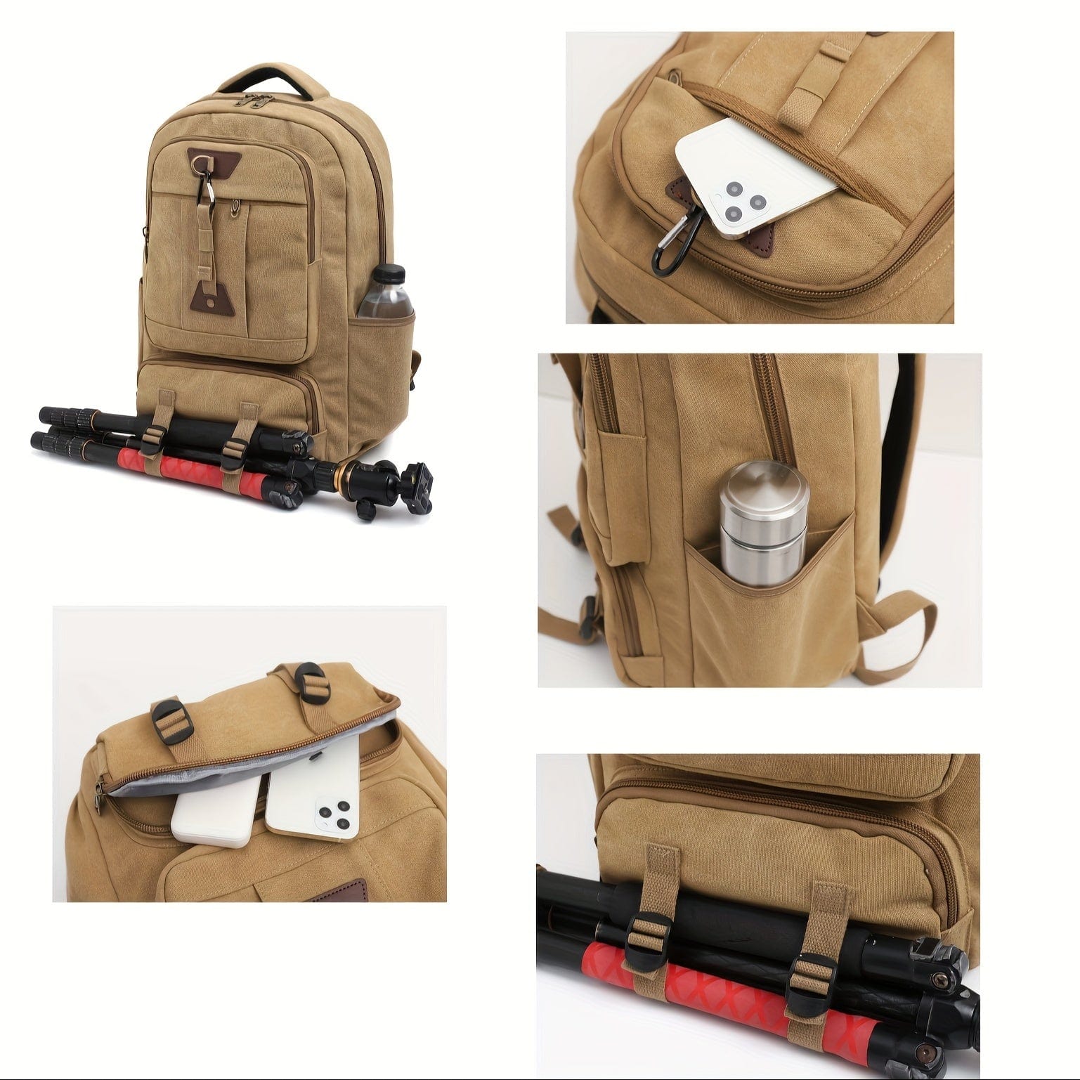 Mochila Sofistic de Viagem Retrô em Canvas Unissex