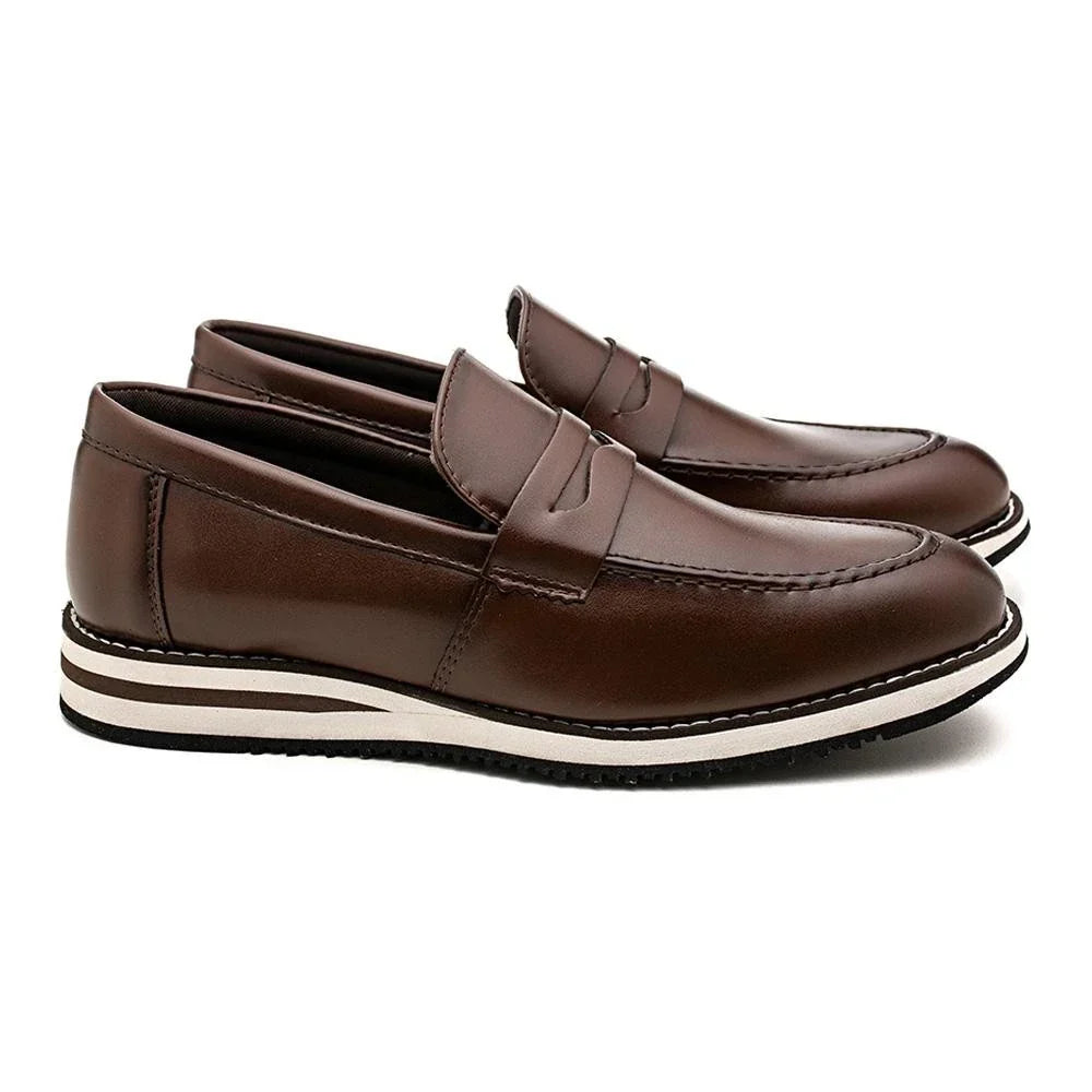 Sapato Mocassim Loafer Casual Slip On Comfortavel Axl