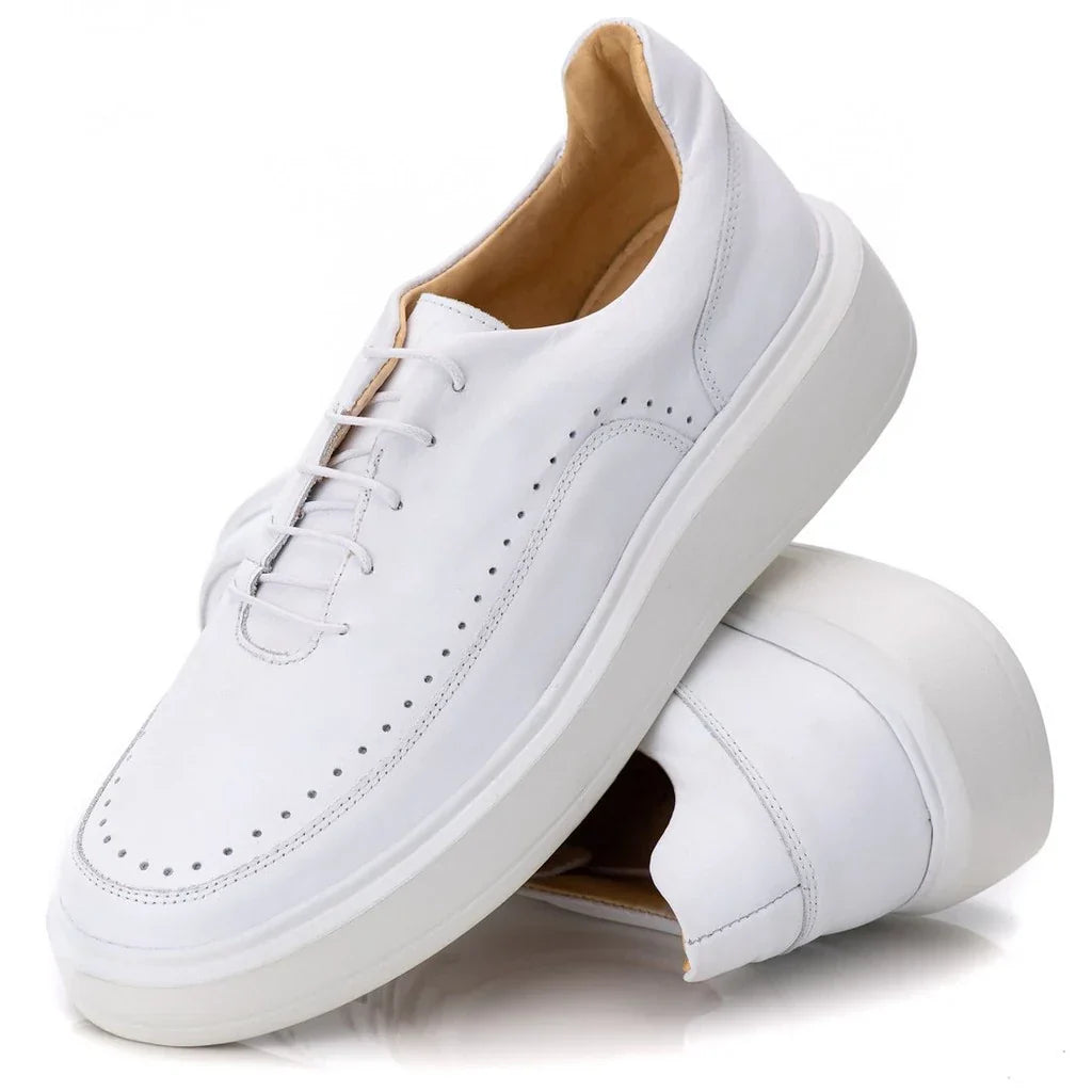 Tênis Sapatênis Casual Masculino Couro Comfort axl