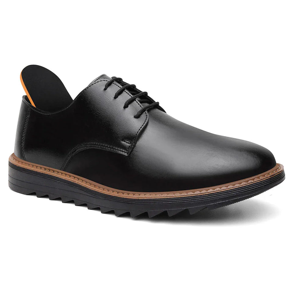 Sapato Social Sofistic Esporte Fino Derby Preto Sola Alta